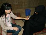 Sonya getting Henna painted