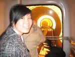 Sonya in the tourist tunnel