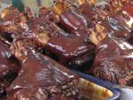 Hawkers selling pork shoulder (Wansan Tipang)