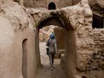 Sonya finding her way out the village