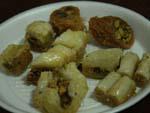 Amman Day One - Middle eastern sweets such as pistachio baklava, kunafa, ballorieh, besma