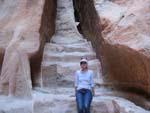 Petra Day Two - Sonya at the Siq