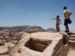 Petra Day Two - A Bedouin boy pointing me in the right direction at High Place of Sacrifice