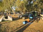 Tent all set up, Day 2