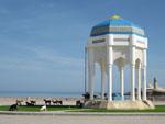 Sur corniche gazebo with Ayjah Lighthouse in the background