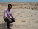 Travis at Al-Jassasiyah Petroglyphs