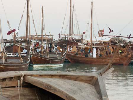 The many Dhows on display