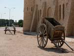 Wagons outside the museum