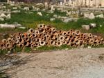 Original Roman ceramic drainage pipes